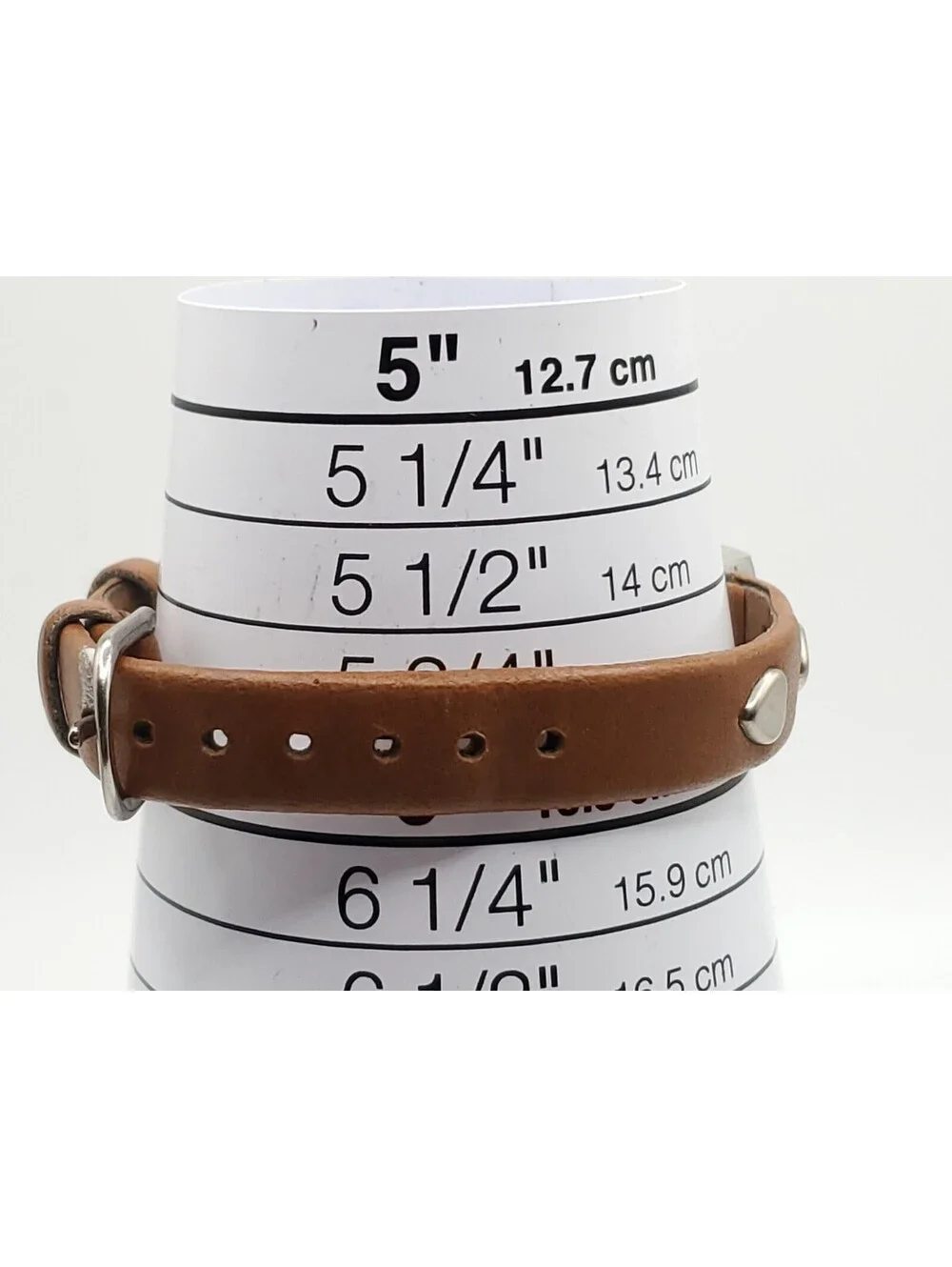 Lei Heart Band Quartz Womens Watch New Battery Silver Tone/Brown 20mm